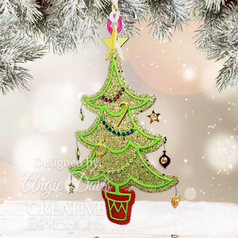 Creative Expressions Paper Cuts Festive Christmas Tree Craft Die