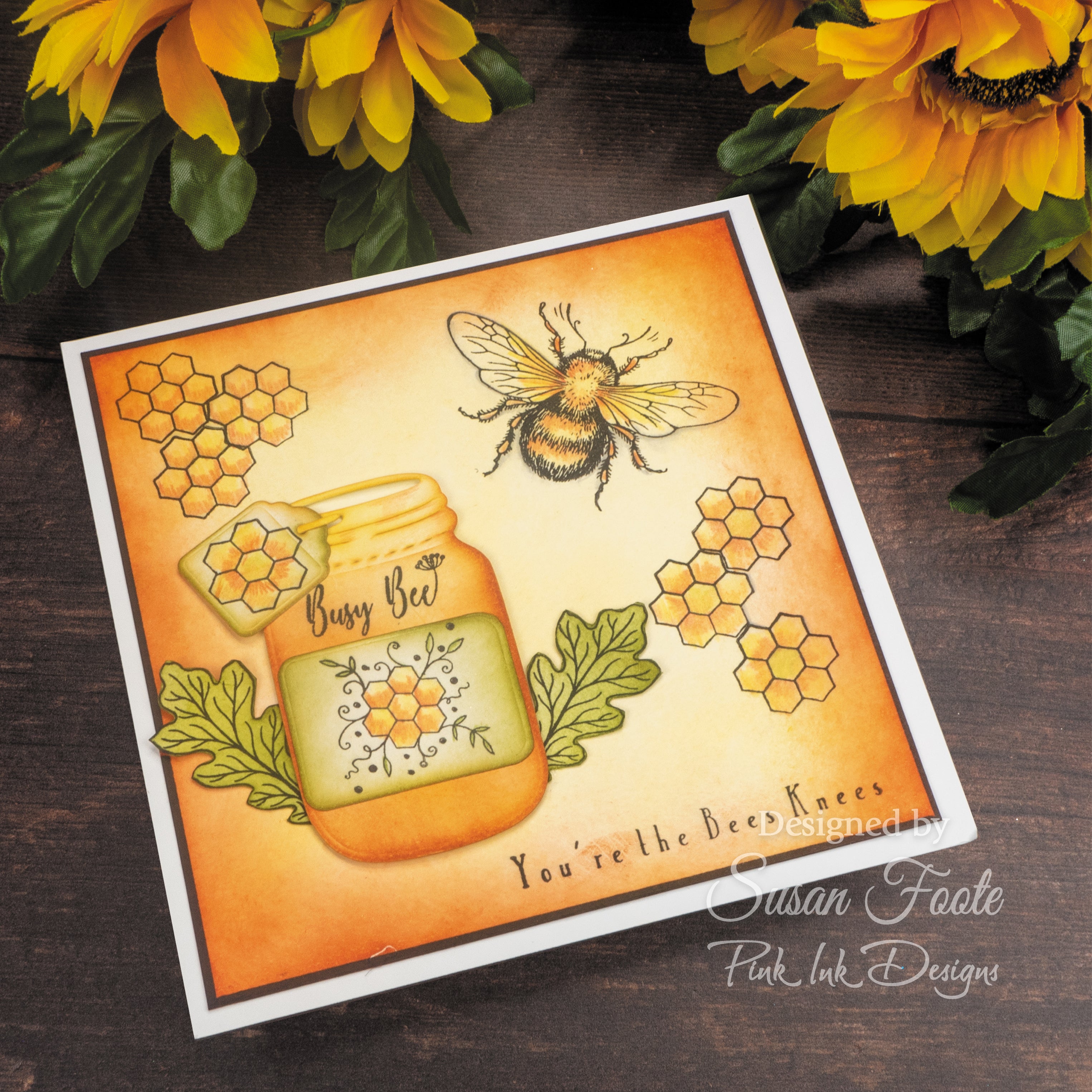 Pink Ink Designs The Flight Of The Bumblebee 6 in x 8 in Clear Stamp Set
