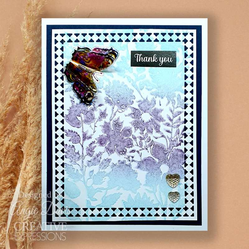 Creative Expressions Wildflower Medley 5 1/2 in x 3 3/4 in Pre-Cut Rubber Stamp