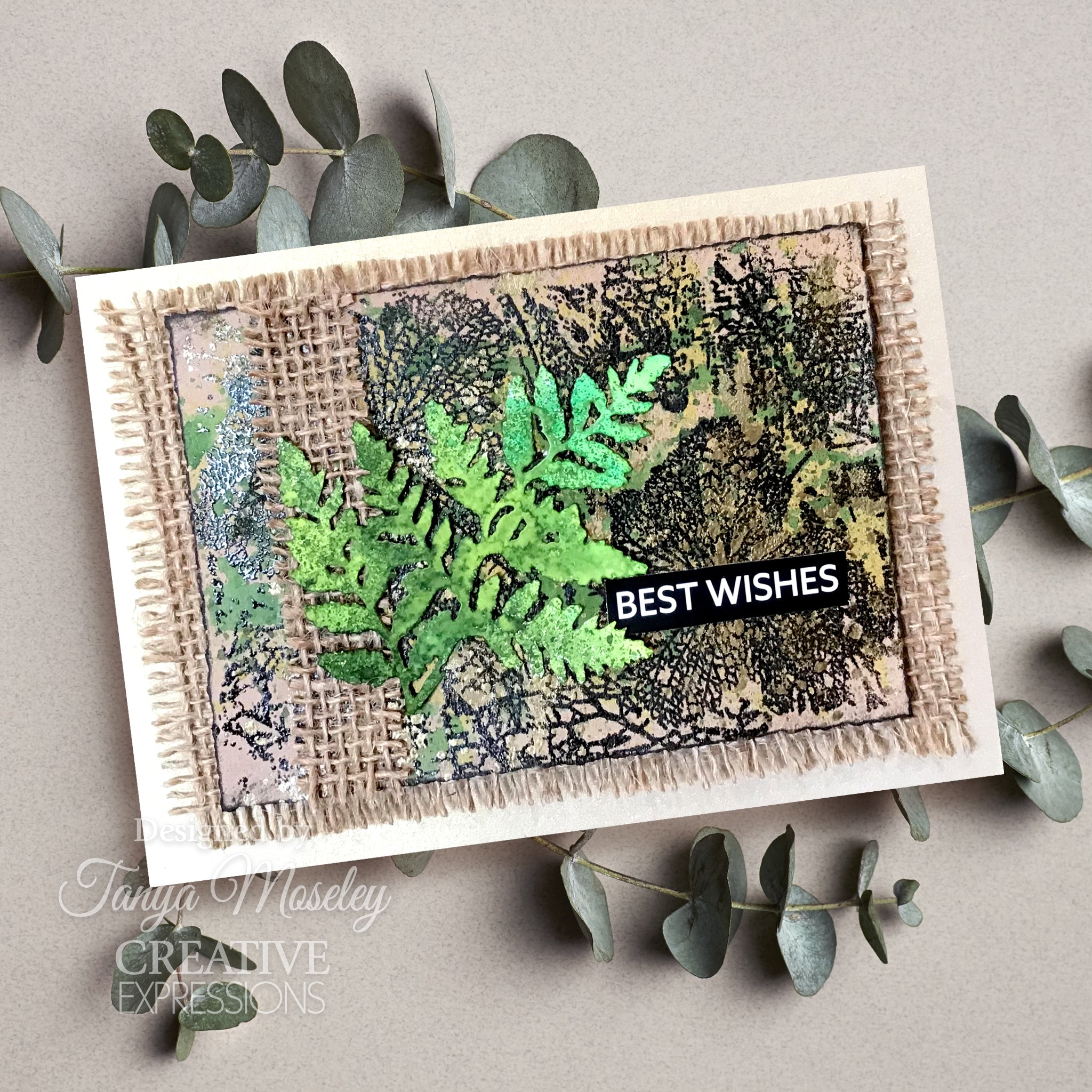 Creative Expressions Sam Poole Nature's Fragments 4 in x 6 in Pre-Cut Rubber Stamp