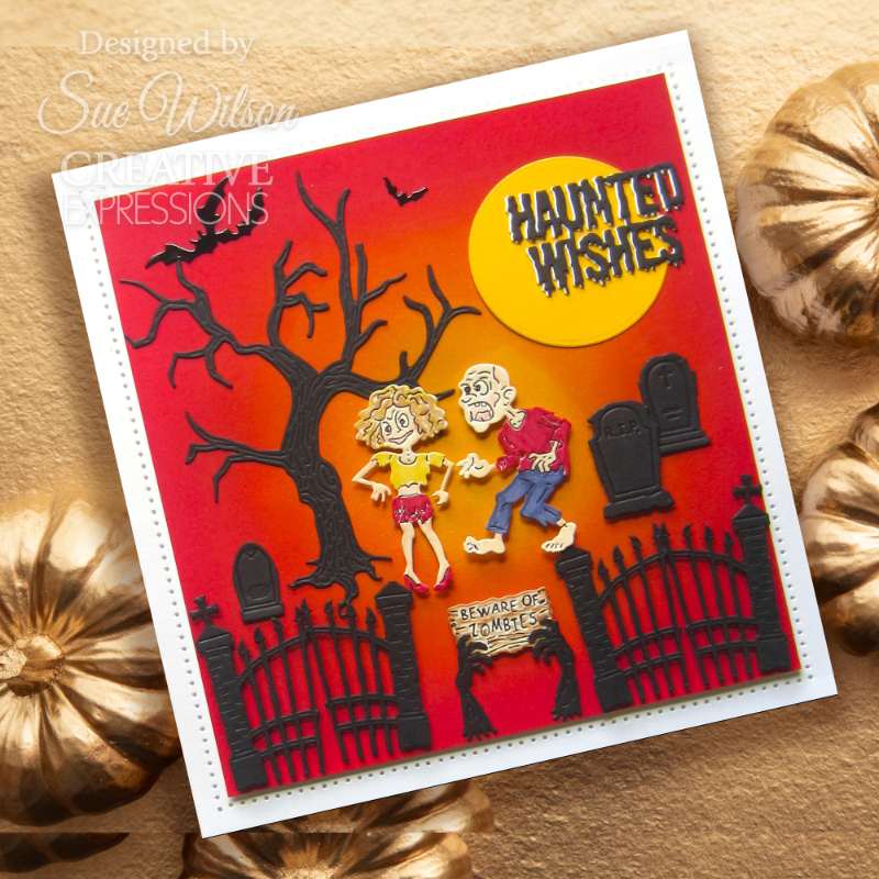 Creative Expressions Sue Wilson Halloween Zombie Party Craft Die