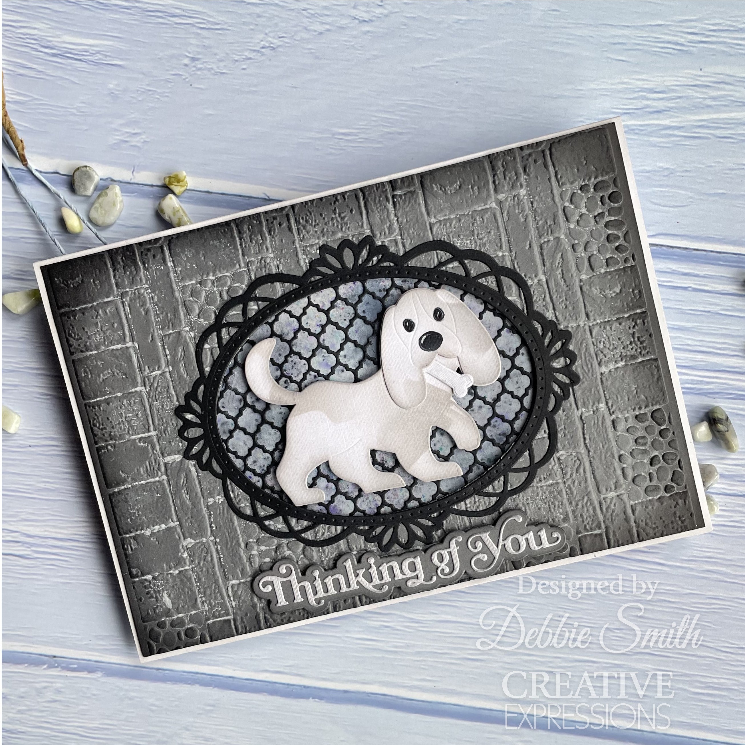 Creative Expressions Sue Wilson Mini Shadowed Sentiments Thinking Of You Craft Die