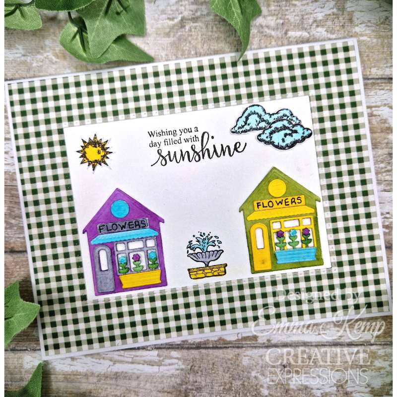 Creative Expressions Sue Wilson Miniature Village Flower Shop Craft Die