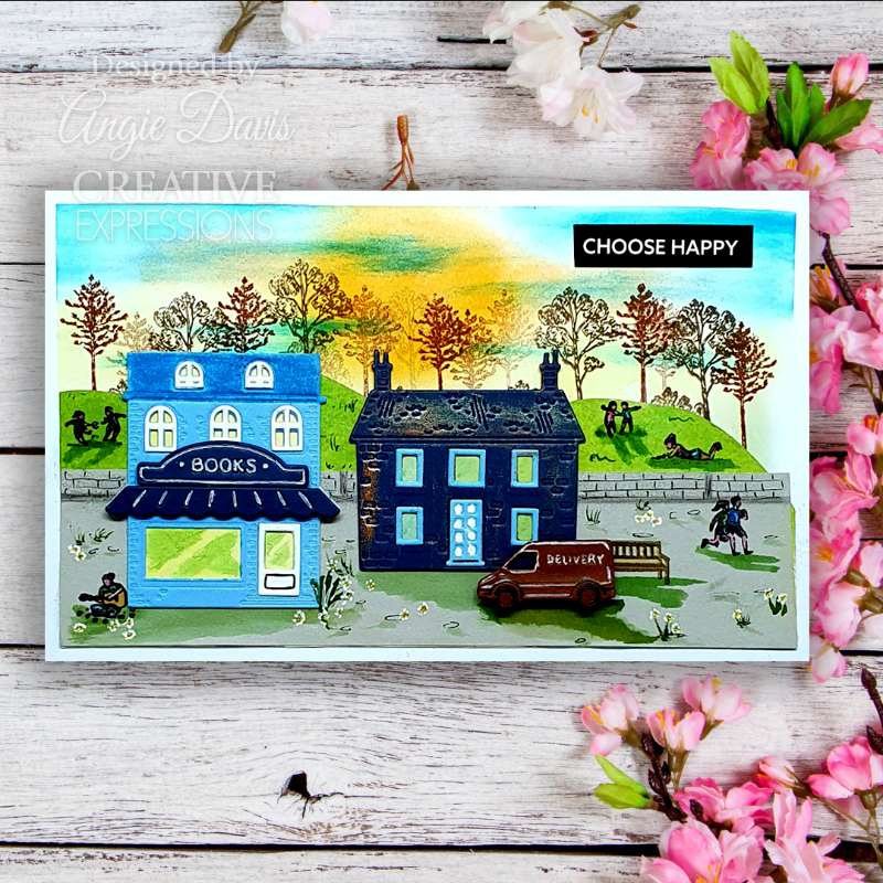 Creative Expressions Sue Wilson Miniature Village Bookshop Craft Die