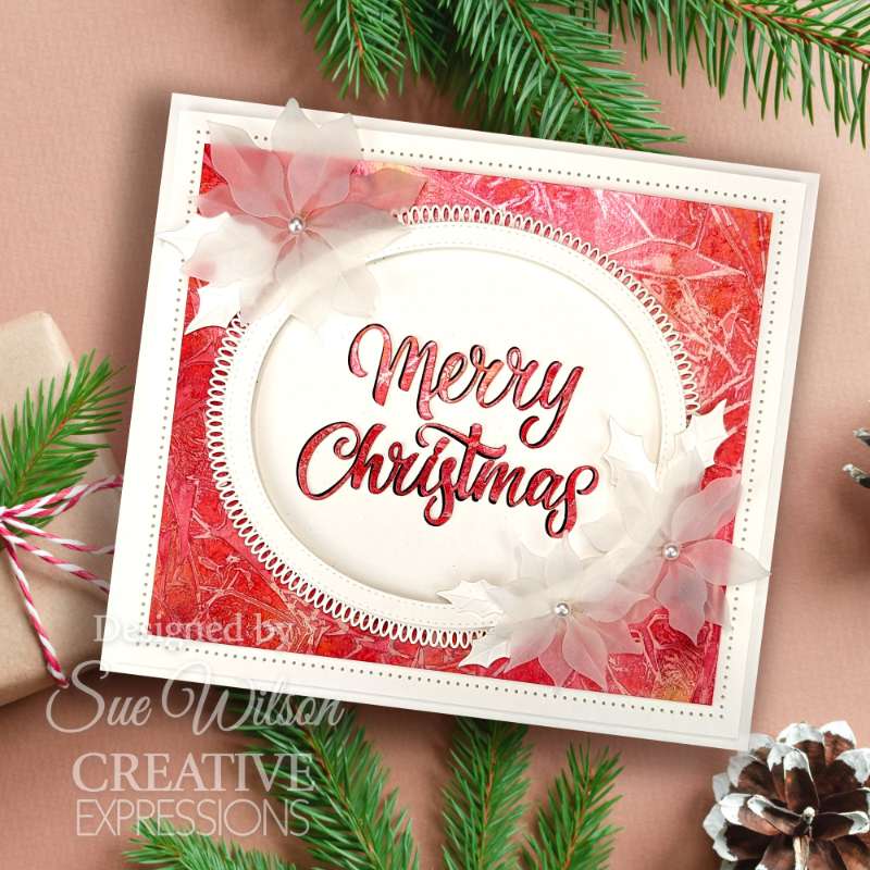 Creative Expressions Sue Wilson Festive Stylish Poinsettia Craft Die