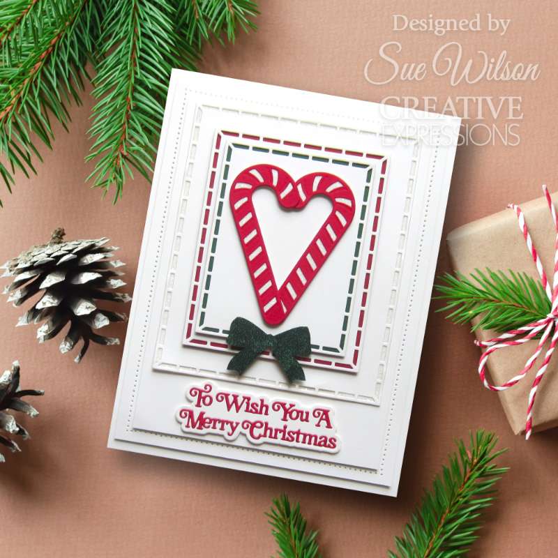 Creative Expressions Sue Wilson Festive Candy Canes Craft Die