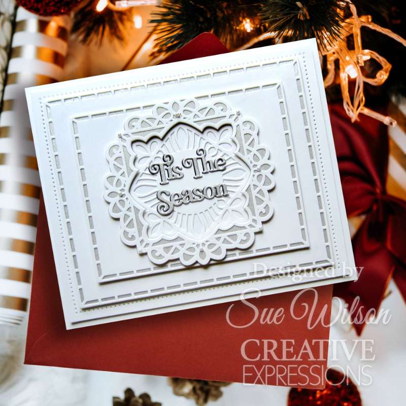 Creative Expressions Sue Wilson Festive Shadowed Sentiments Tis The Season Craft Die