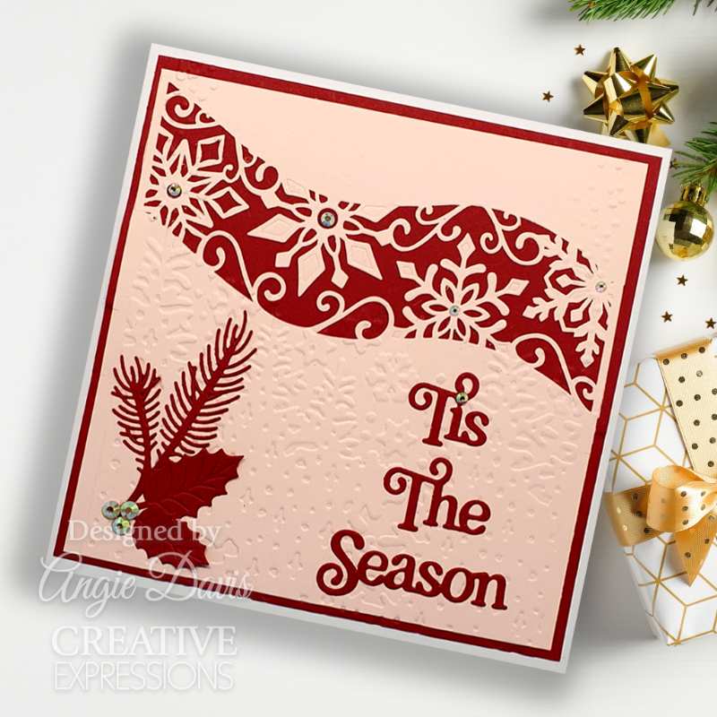 Creative Expressions Sue Wilson Festive Snowflake Ribbon Wave Craft Die