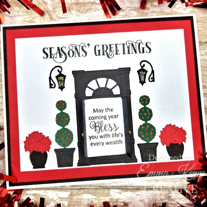 Creative Expressions Sue Wilson Festive Yuletide Welcome Craft Die