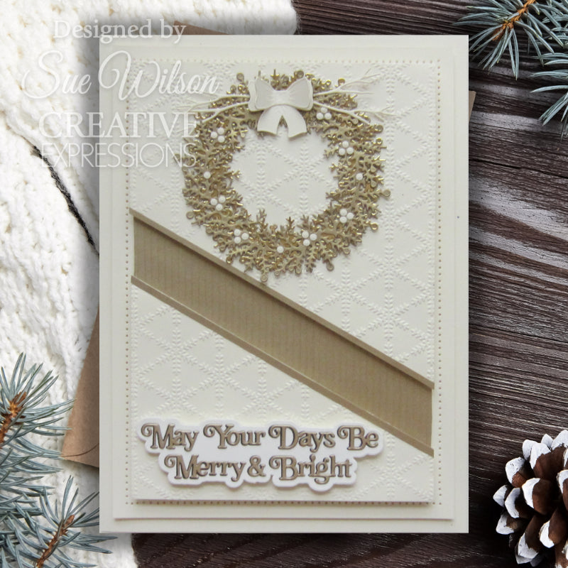 Creative Expressions Sue Wilson Festive Build A Wreath Craft Die