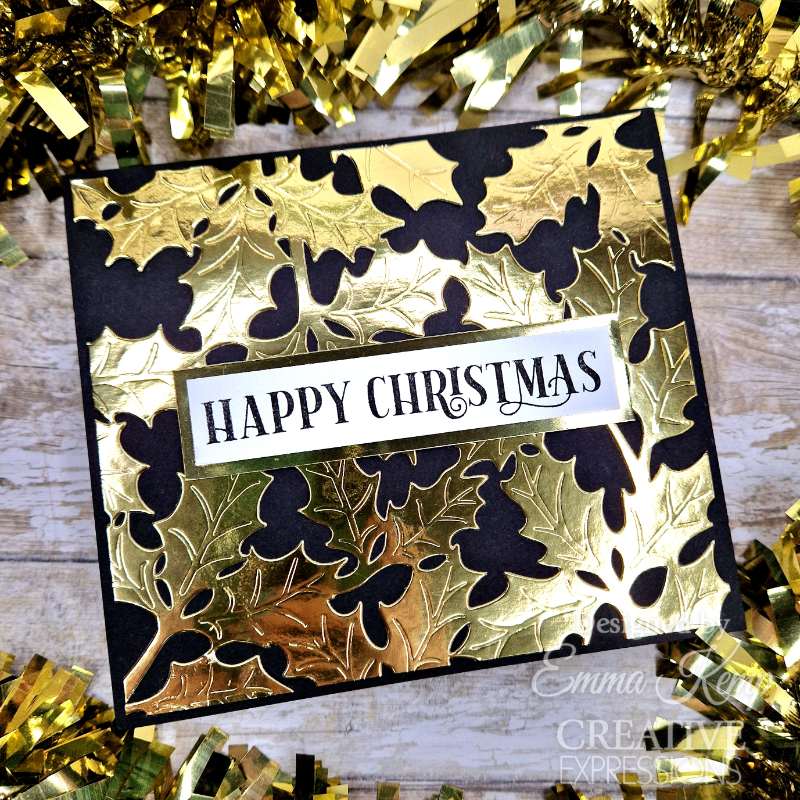 Creative Expressions Sue Wilson Festive Holly Floating Frame Craft Die