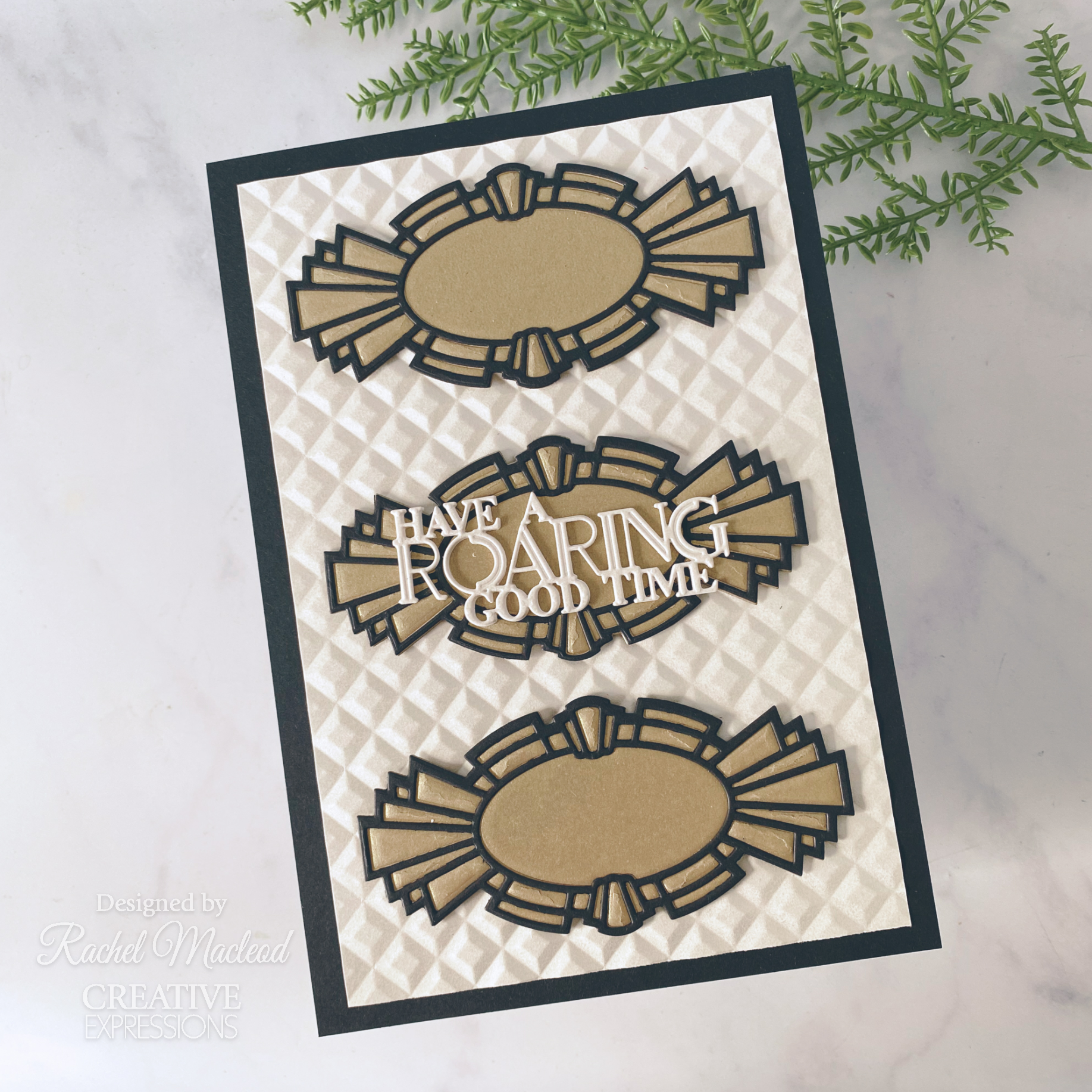 Creative Expressions Sue Wilson Mini Expressions Art Deco Have A Roaring Good Time Craft Die