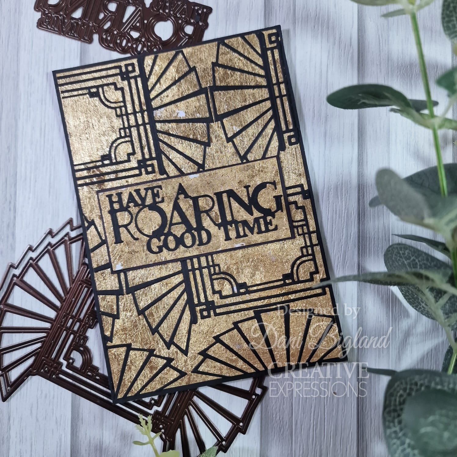 Creative Expressions Sue Wilson Mini Expressions Art Deco Have A Roaring Good Time Craft Die