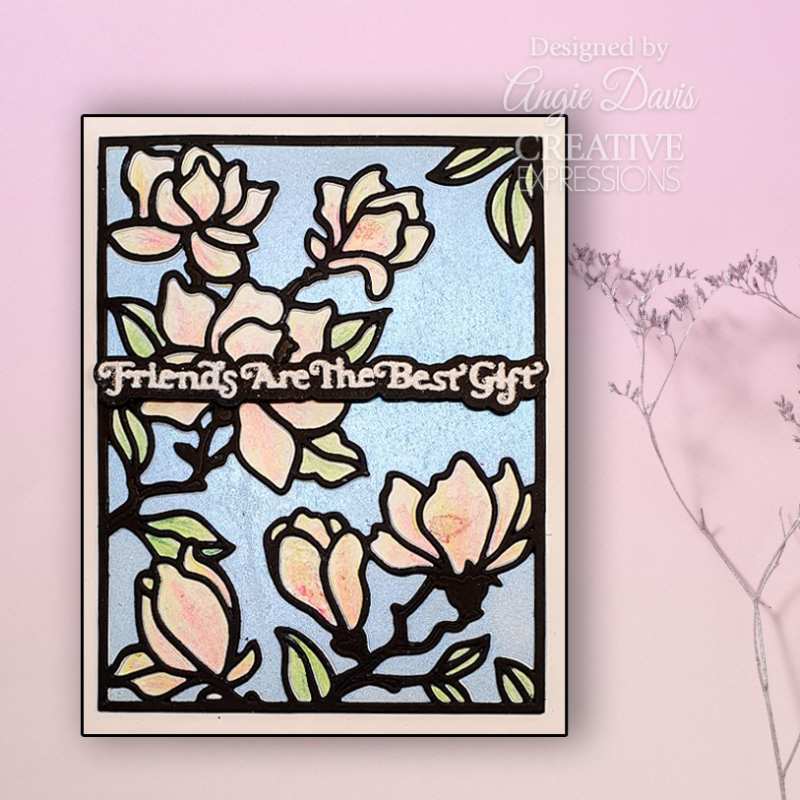 Creative Expressions Sue Wilson Mini Shadowed Sentiments Friends Are The Best Gift Craft Die