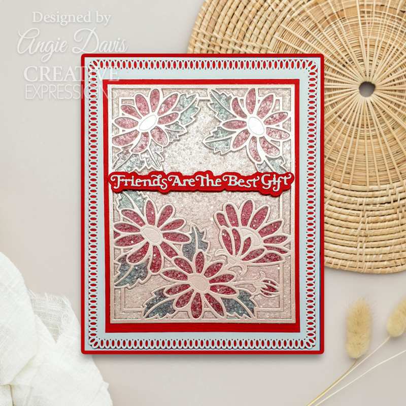 Creative Expressions Sue Wilson Mini Shadowed Sentiments Friends Are The Best Gift Craft Die