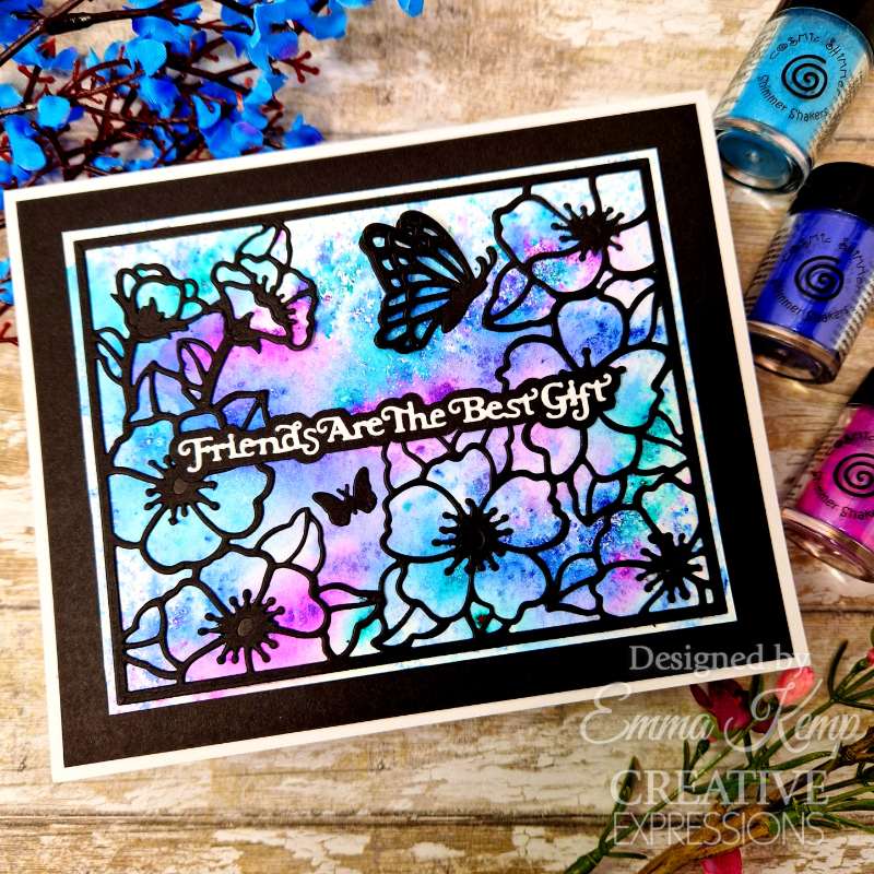 Creative Expressions Sue Wilson Mini Shadowed Sentiments Friends Are The Best Gift Craft Die