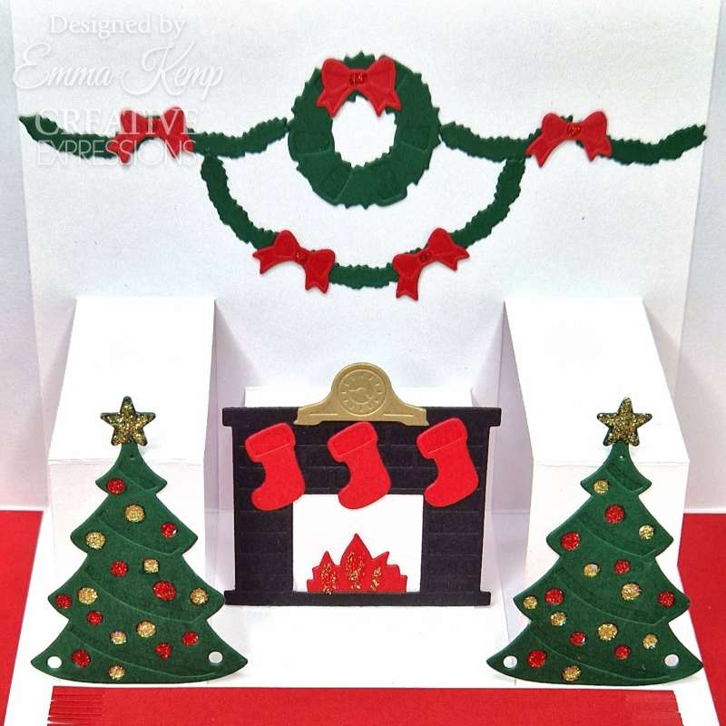 Creative Expressions Sue Wilson Festive Cosy Fireside Christmas Craft Die