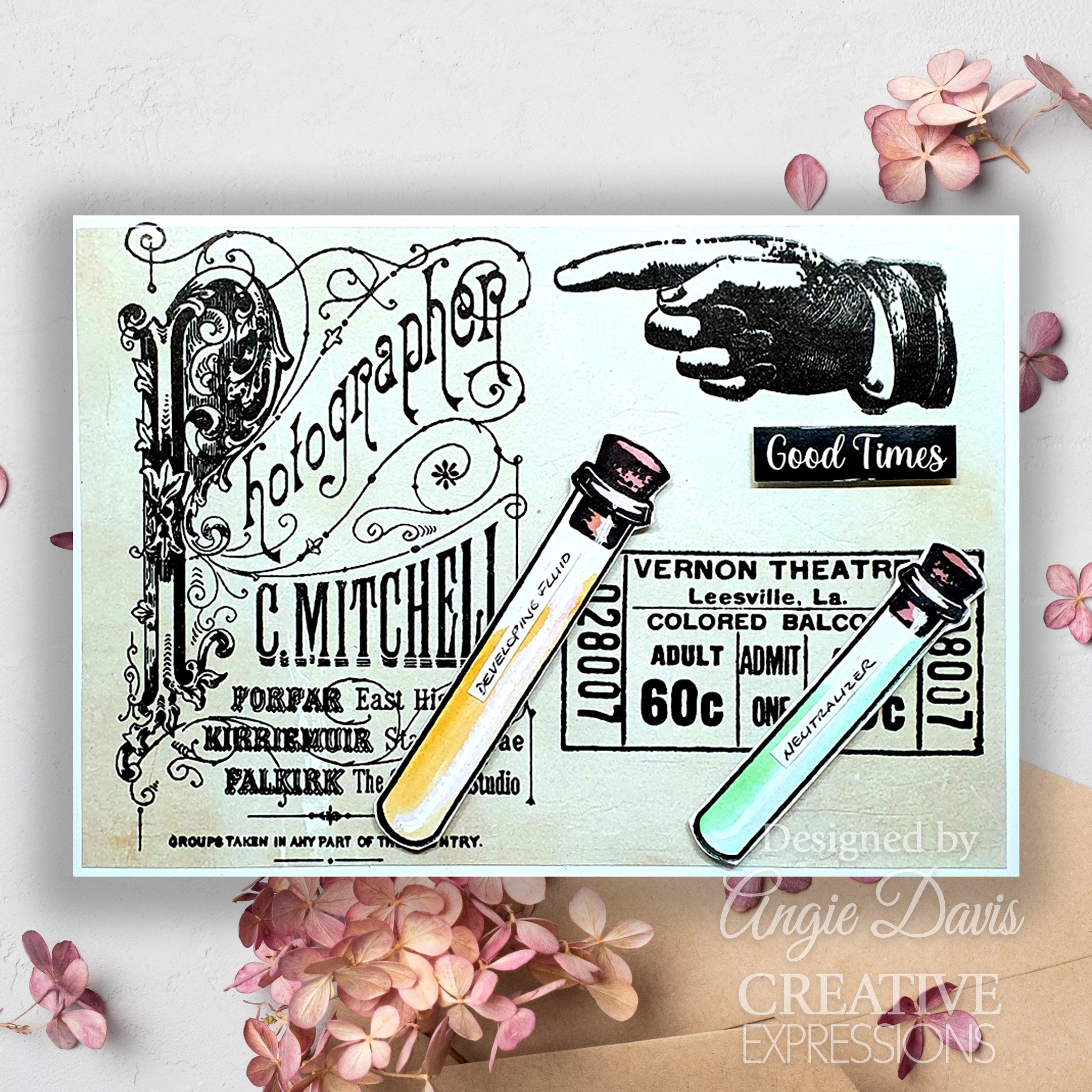 Creative Expressions Taylor Made Journals Containers 6 in x 8 in Clear Stamp Set