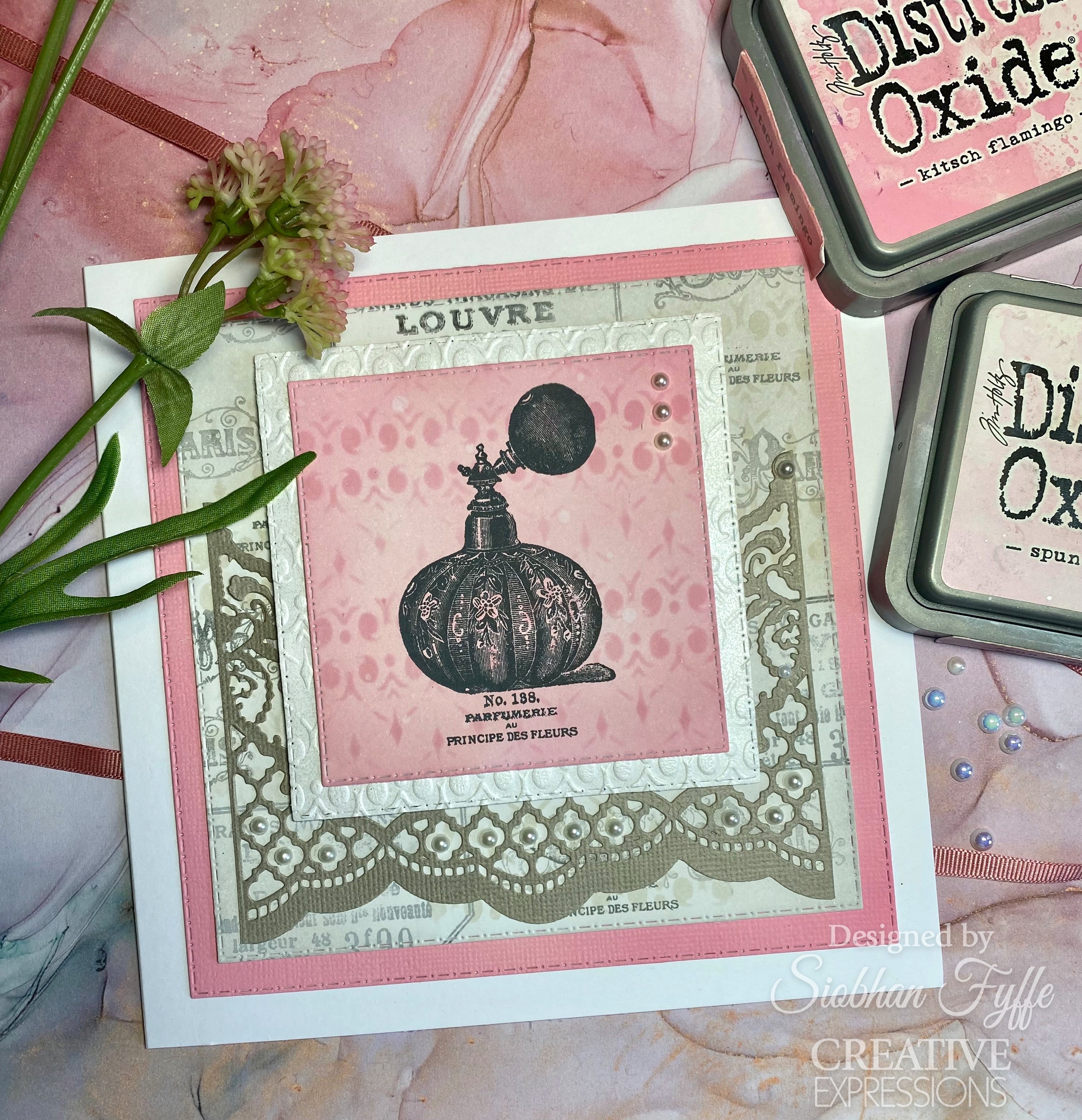 Creative Expressions Taylor Made Journals Haute Couture 6 in x 8 in Clear Stamp Set