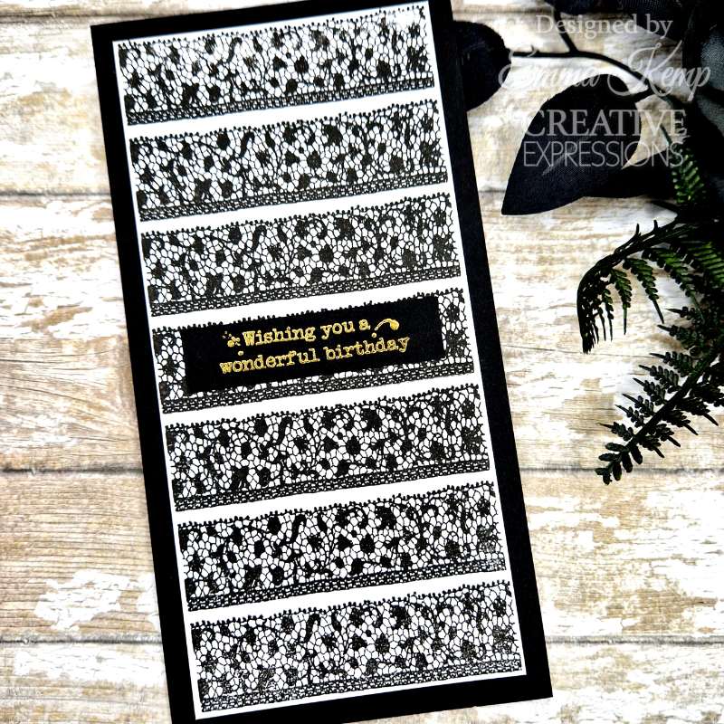 Creative Expressions Taylor Made Journals Sewing 6 in x 8 in Clear Stamp Set