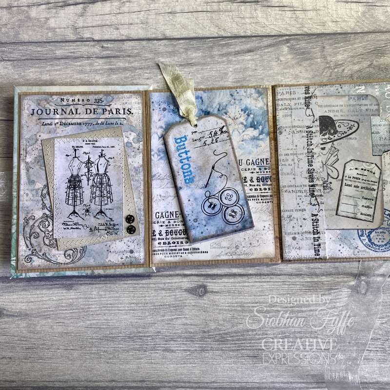 Creative Expressions Taylor Made Journals Worn Elegance 8 in x 8 in Paper Pad