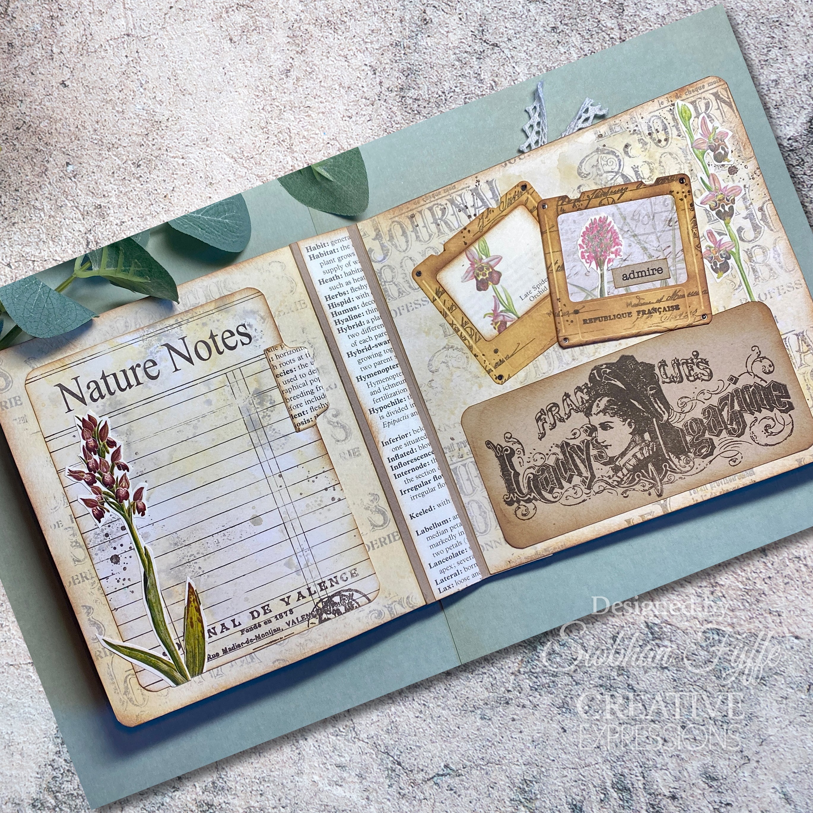 Creative Expressions Taylor Made Journals The Bookmakers Stamp 6 in x 8 in Clear Stamp Set