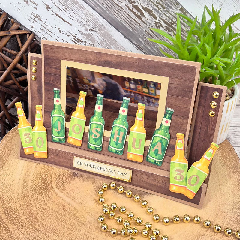 Delightful Die-Cuts Alphabets - Beer Bottles