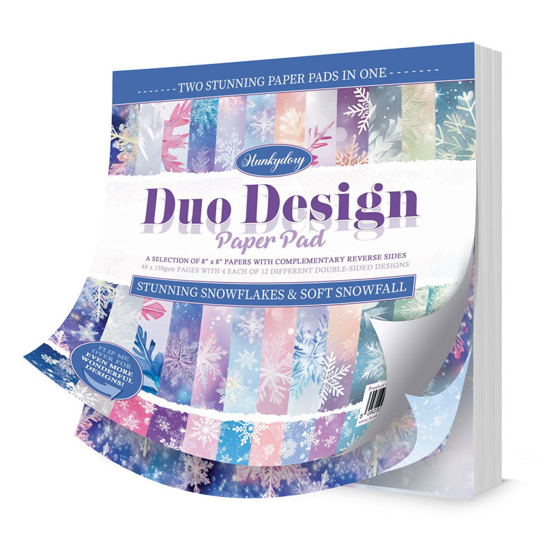 Duo Design Paper Pads - Stunning Snowflakes & Soft Snowfall