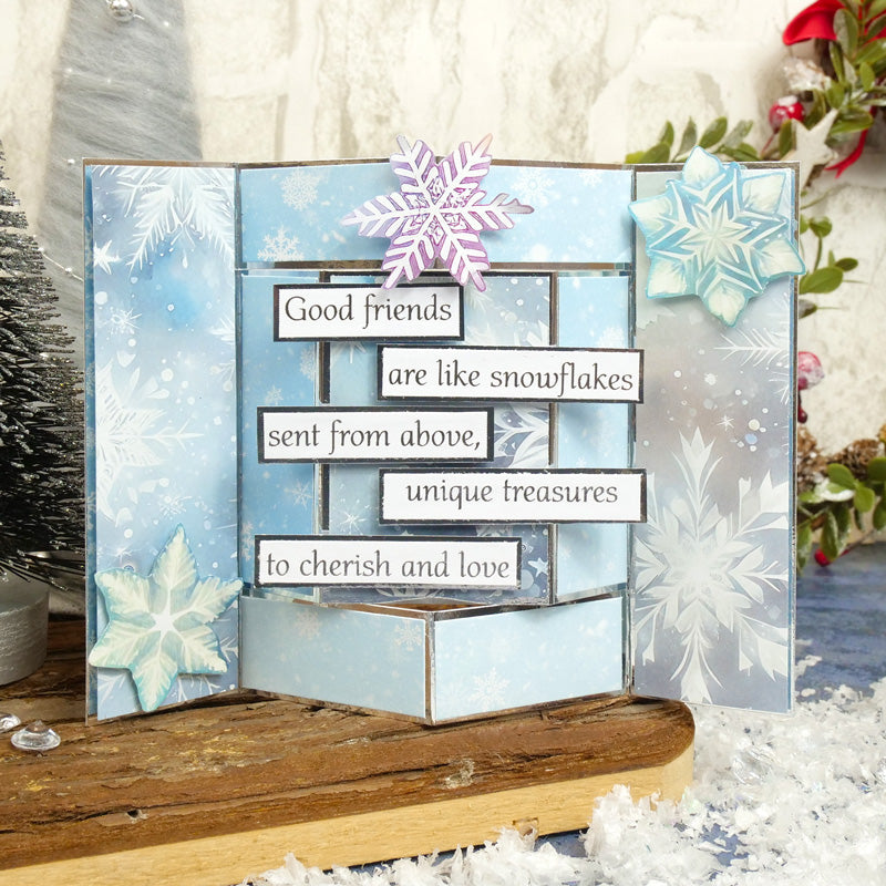 Duo Design Paper Pads - Stunning Snowflakes & Soft Snowfall