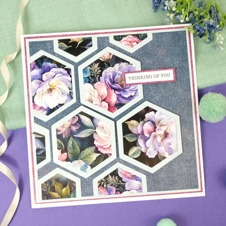 Duo Design Paper Pads - Midnight Florals & Vintage Crackle