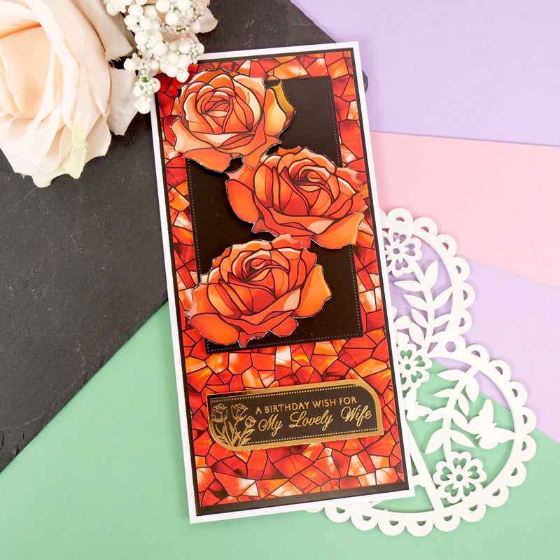 Duo Design Paper Pads - Stained Glass & Cracked Glass