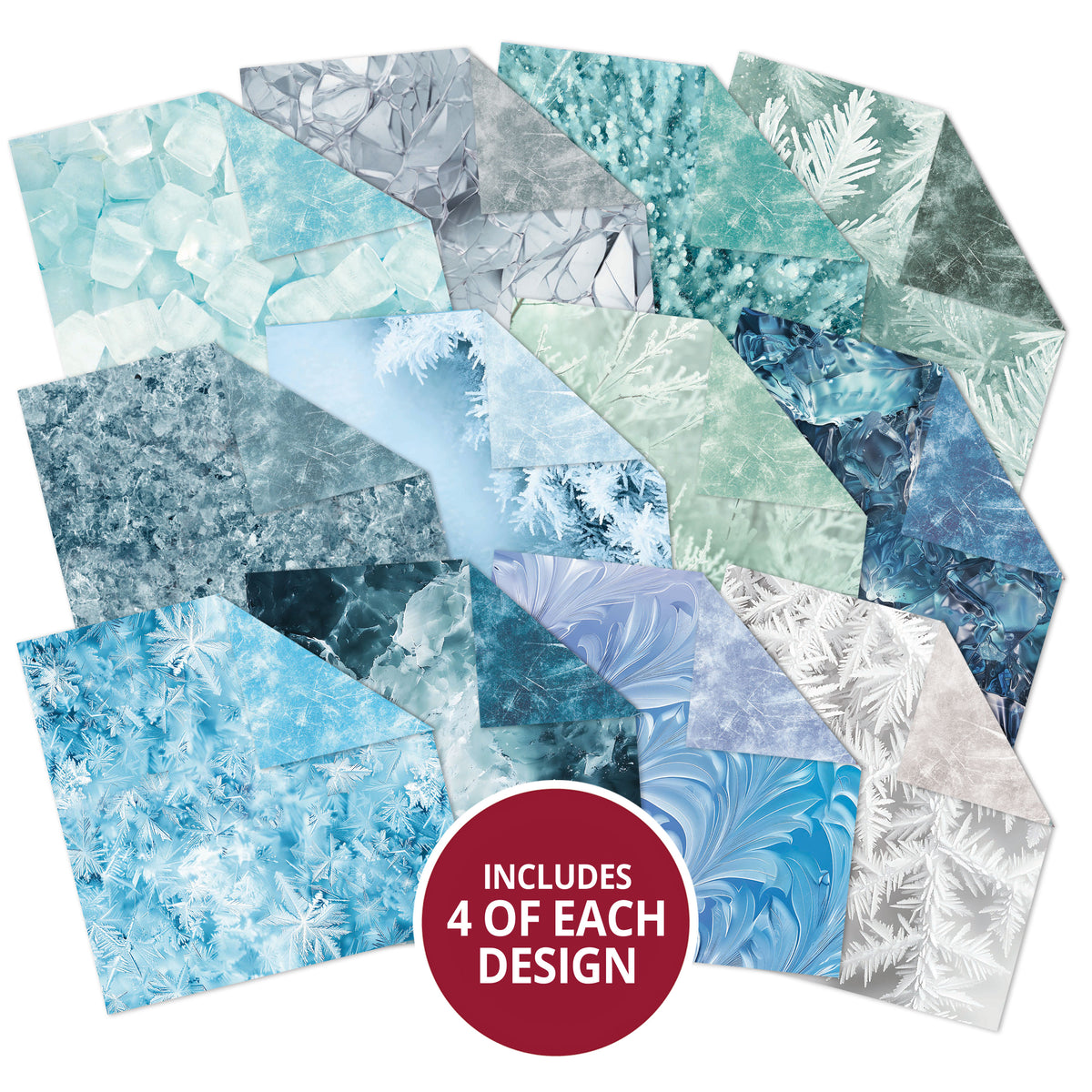 Duo Design Paper Pads - Frozen Wonder & Cracked Ice