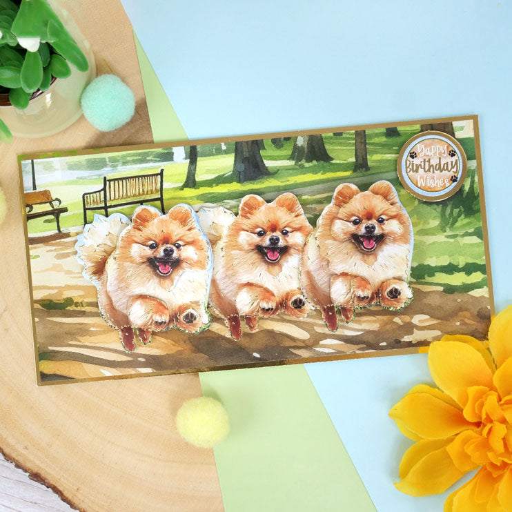 Cavalier King Charles & Pomeranian Decoupage Topper Sheet