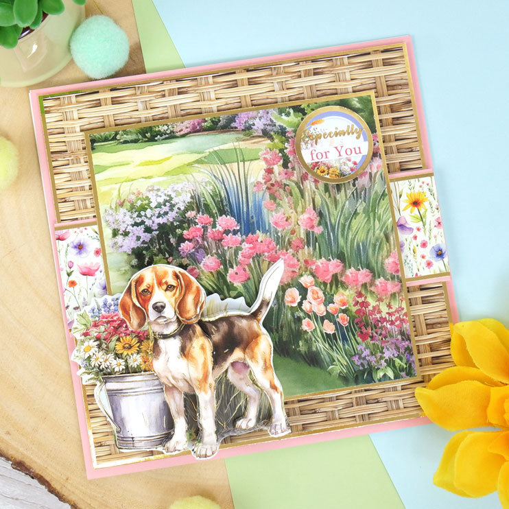 Jack Russell Terrier & Beagle Decoupage Topper Sheet