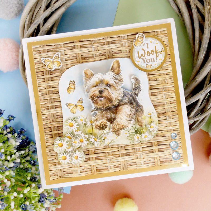 Yorkshire Terrier & French Bulldog Decoupage Topper Sheet