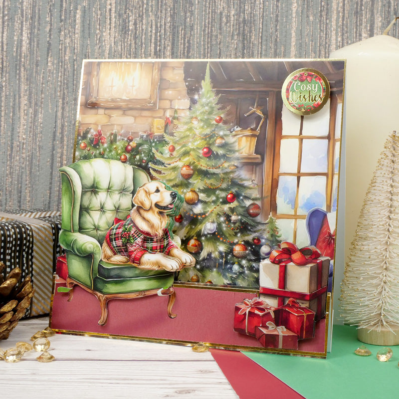 Brilliant Backgrounds - Christmas Dog Tales 8" x 8" Paper Pad