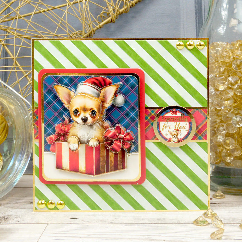 Christmas Dog Tales Decoupage Topper Collection