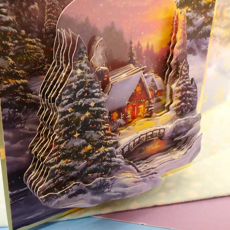 Snowy Village Decoupage Topper Sheet
