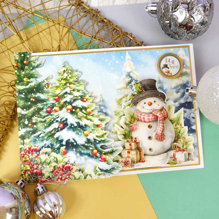 Winter Garden Friends Decoupage Topper Sheet