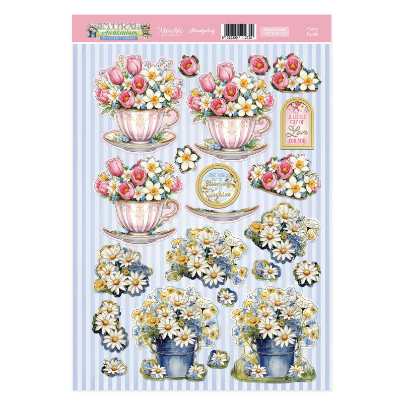 Pretty Petals Decoupage Topper Sheet