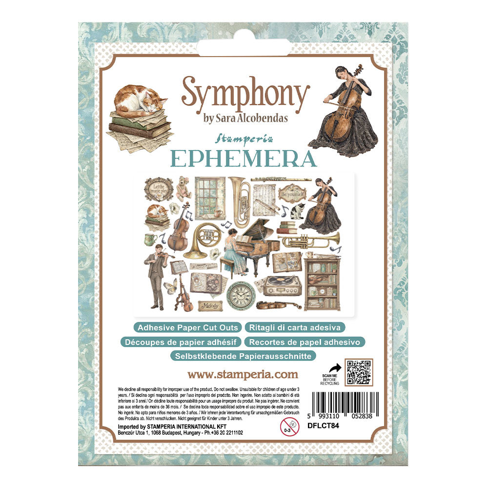 Printed Decorative Ephemera For Art And Craft - Symphony