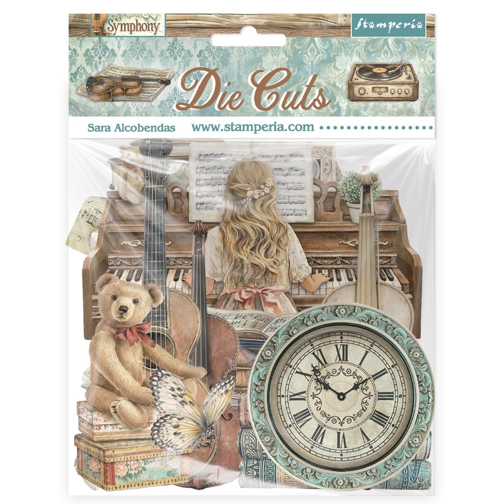 Printed Decorative Die Cuts For Art And Craft - Symphony
