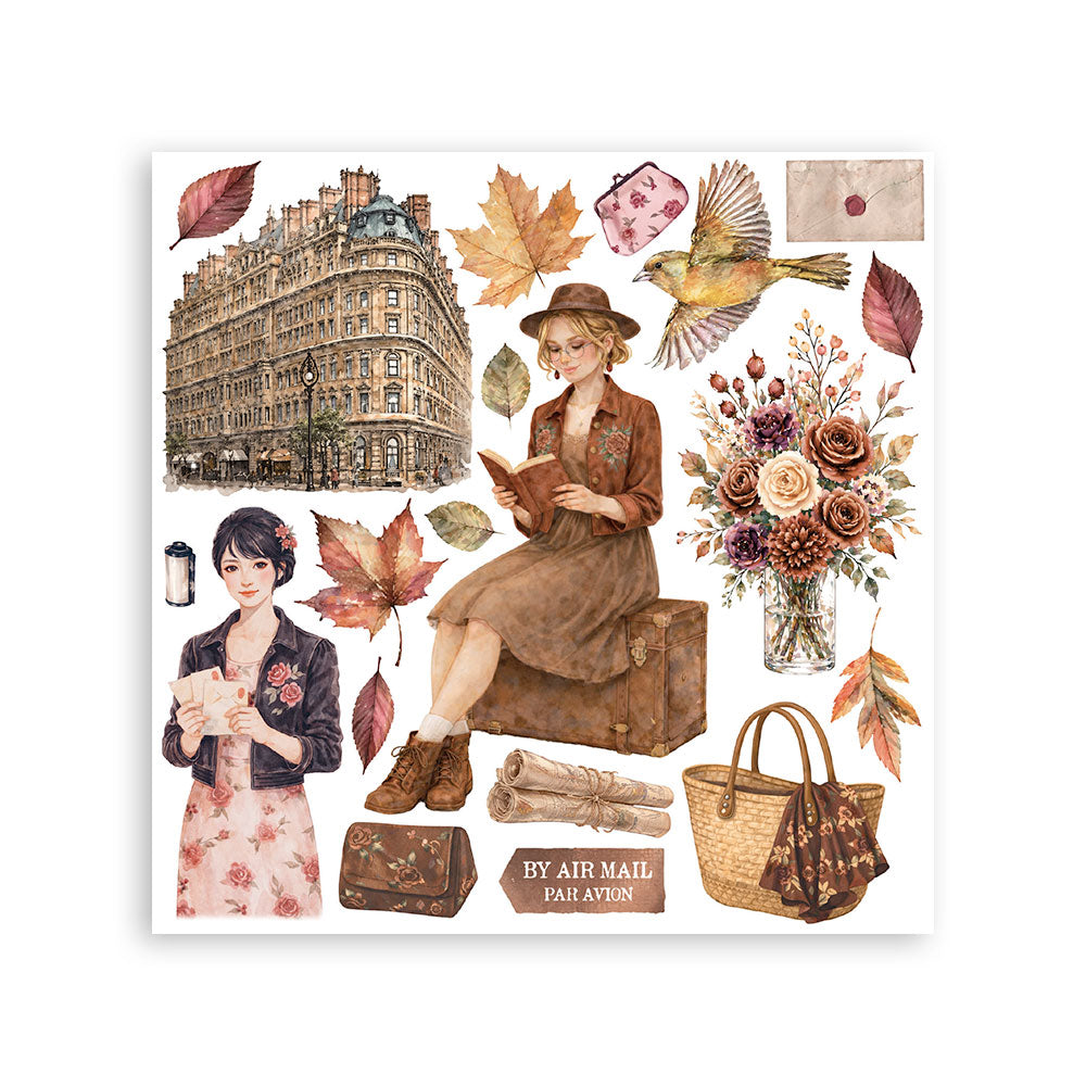 Printed Decorative Rub On Kit For Art And Craft 15.5x15.5cm - Our Way