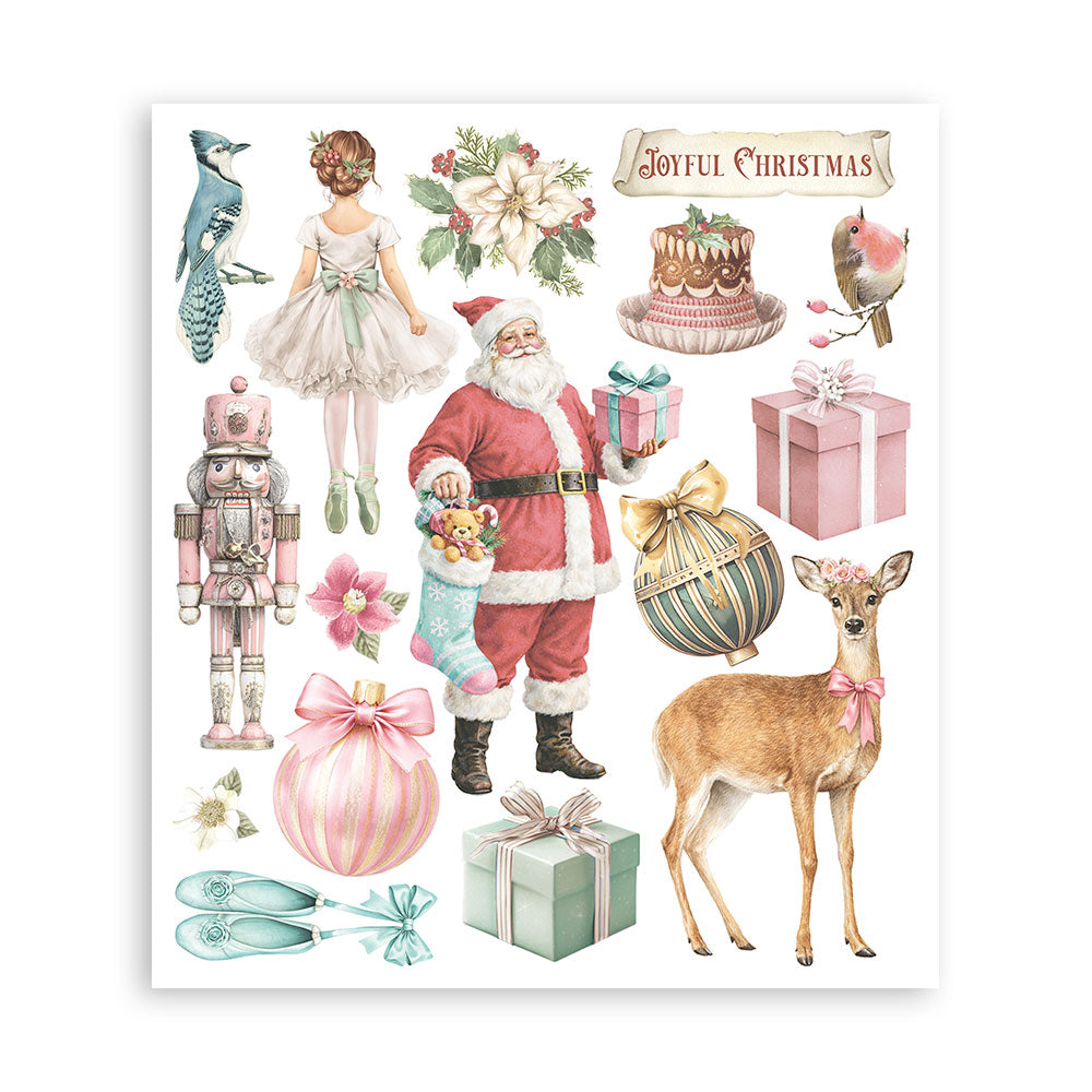 Printed Decorative Rub-On Selection For Art And Craft cm 20.5x23 - Winter Magic