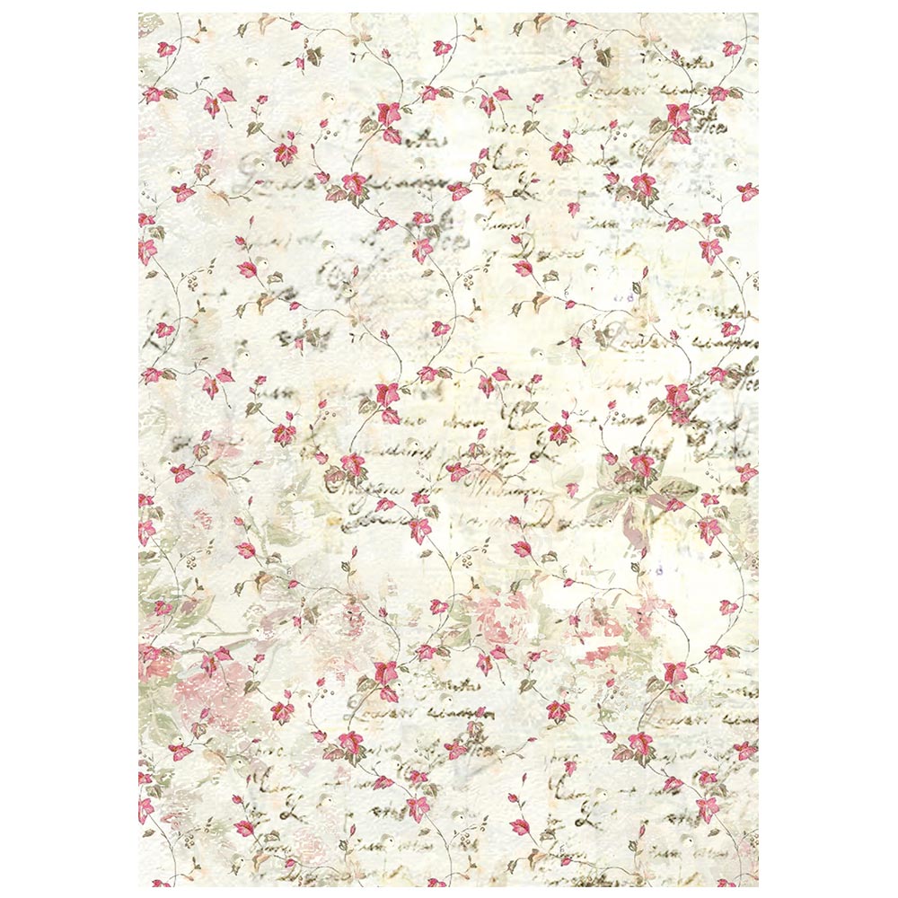 Printed 8 Rice Paper A6 Backgrounds Selection For Art And Craft - Winter Magic