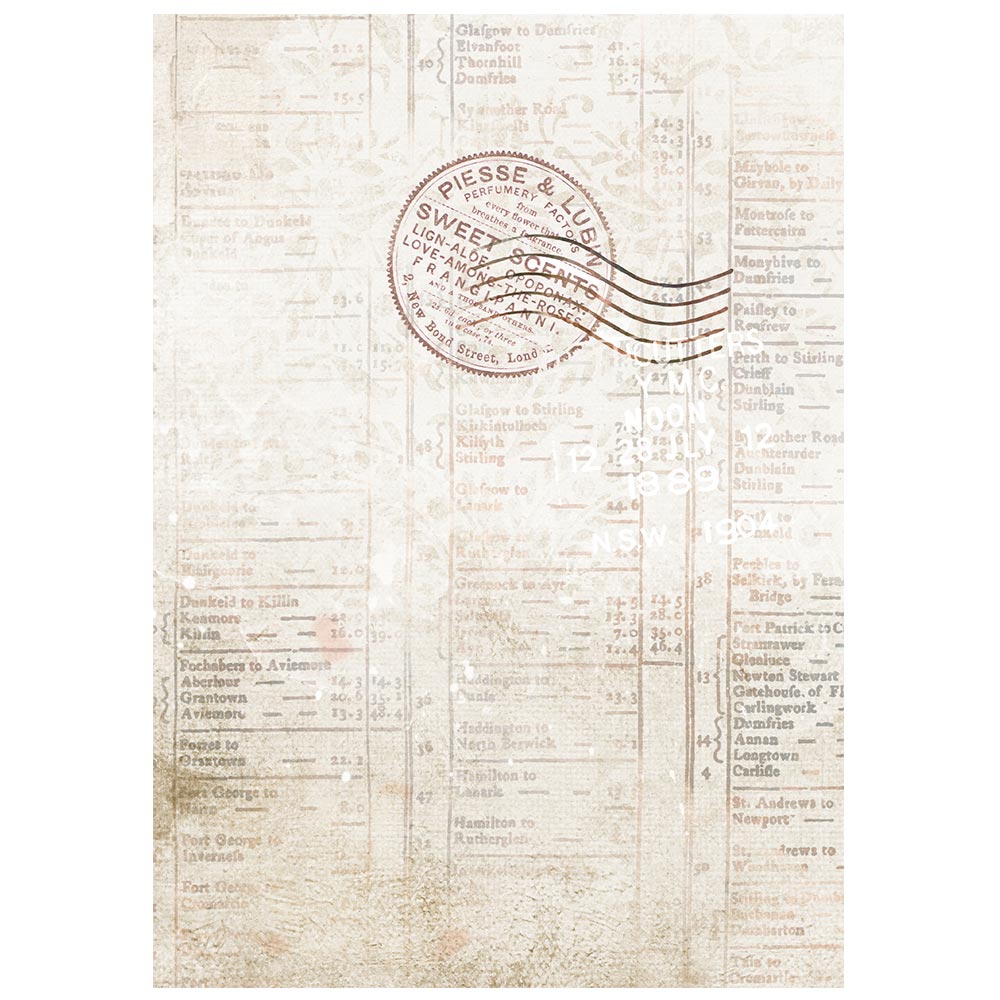 Printed 8 Rice Paper A6 Backgrounds Selection For Art And Craft - Our Way