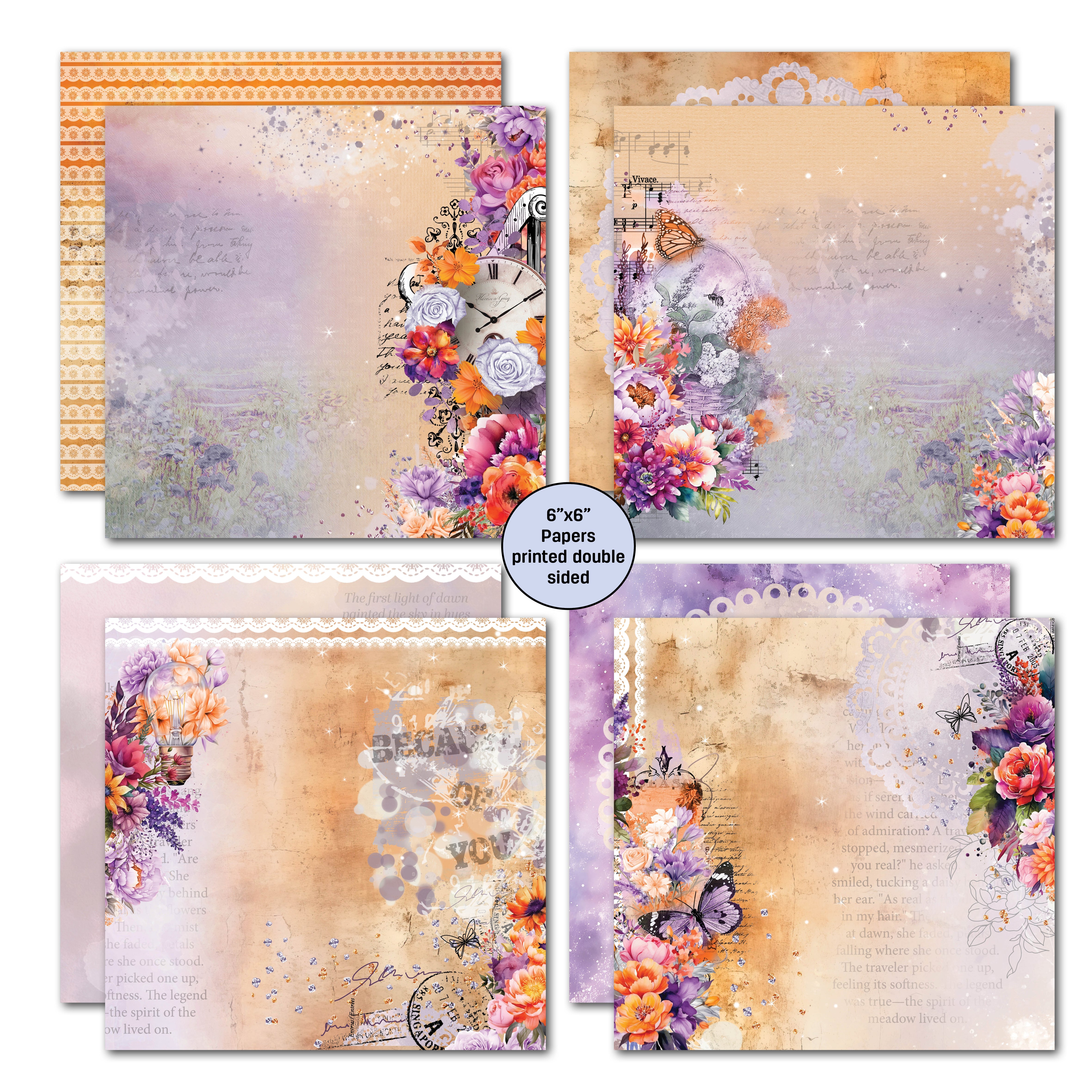 3Quarter Designs Dawns Glow 6x6 Paper Pack