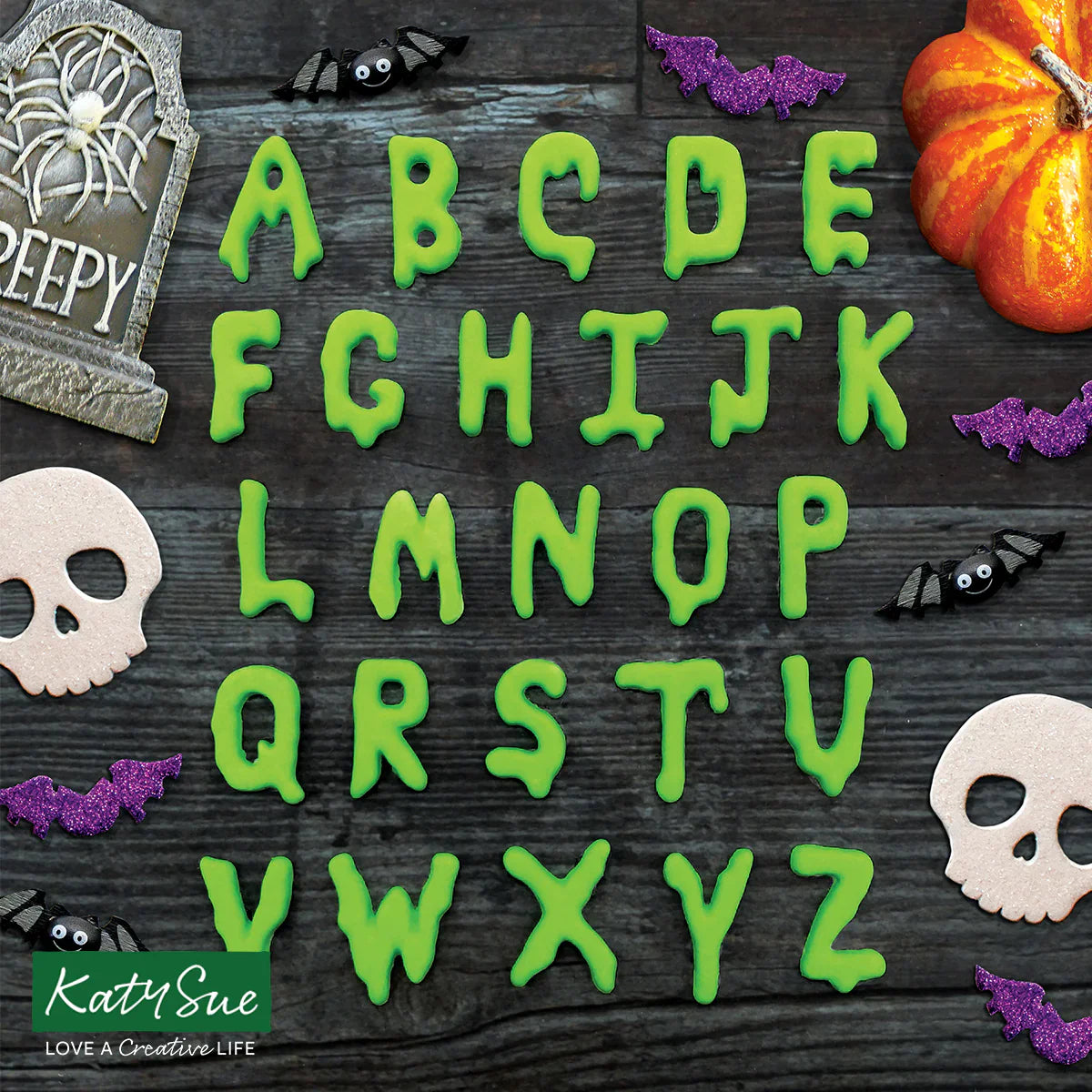 Creepy Horror Alphabet Silicone Mould