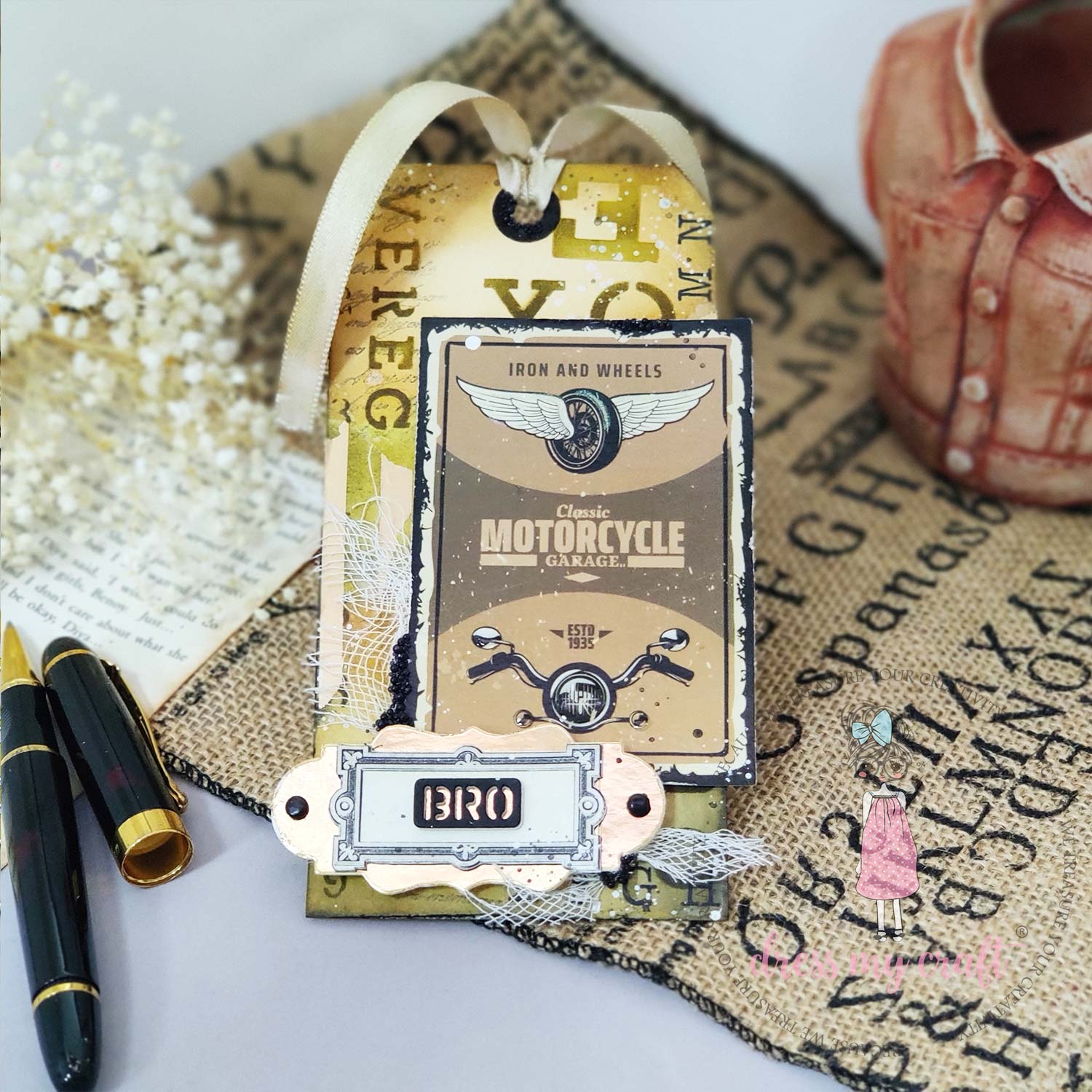 Dress My Craft - Colored Brads - Jet Black