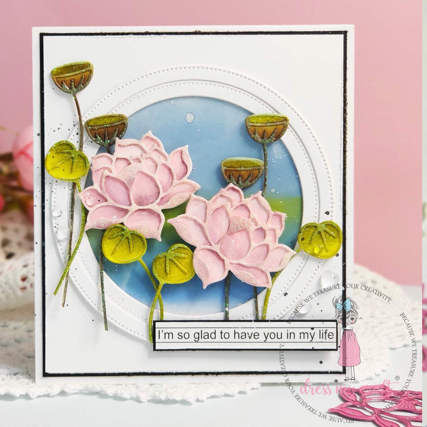 Dress My Craft - Lotus Flower & Buds - Basic Designer Dies